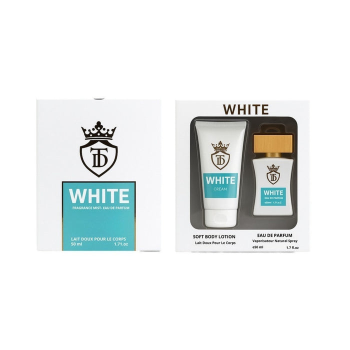Tom & Darin SET GIFT BOX WHITE PROFUMO + CREMA - 50 ML
